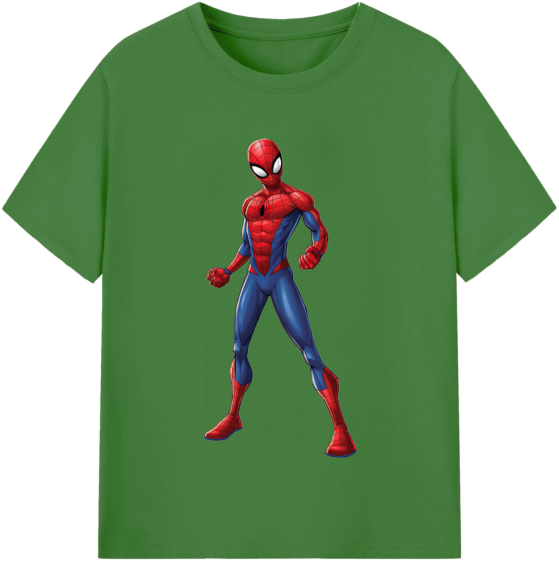 （画像用） Spider Man スパイダーマン レディースカジュアルプリントTシャツ（綿100％）